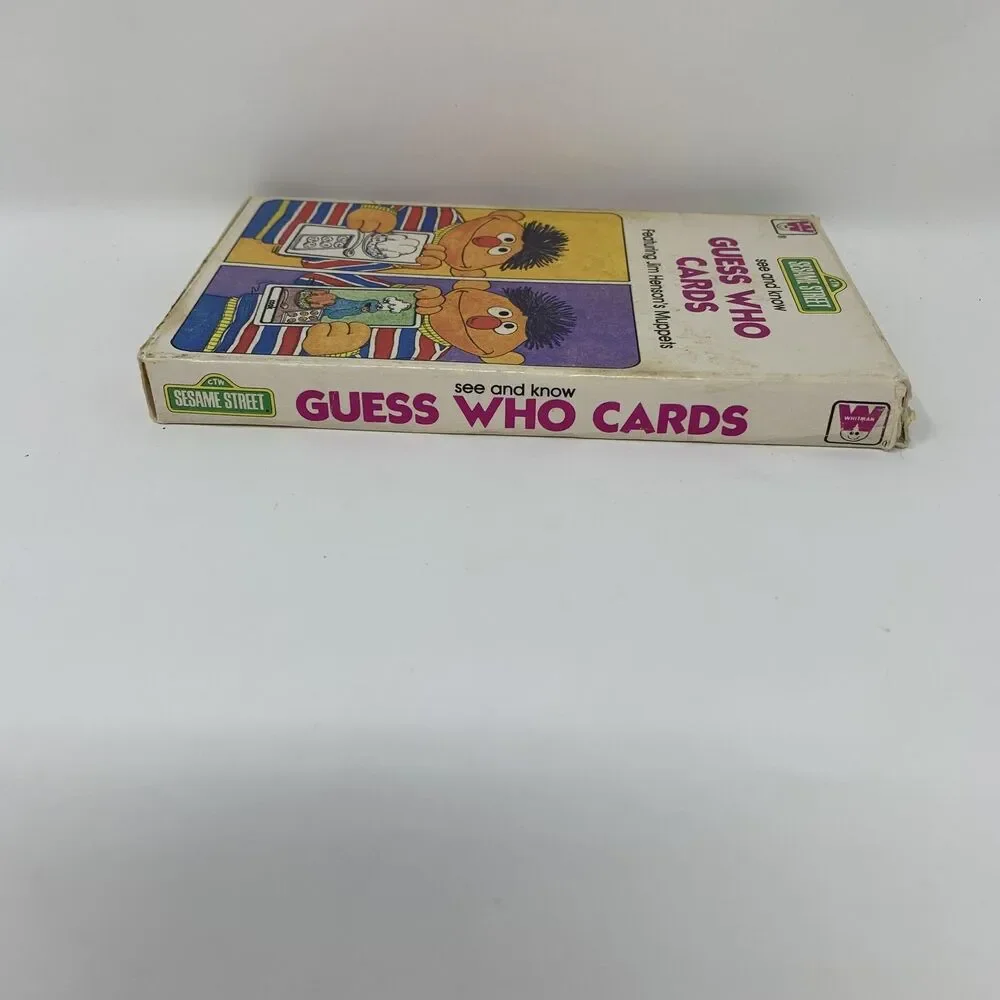 Vintage 1978 Sesame Street Guess Who Cards Whitman Muppets 30 Card Game Set